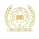 Meer Public School logo