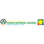 Indira National School logo